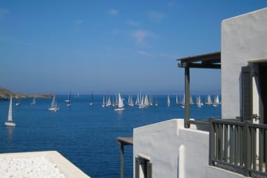 Seven two-storey furnished houses for rent at a complex of houses across the sea in Gialiskary, Kea island, Cyclades