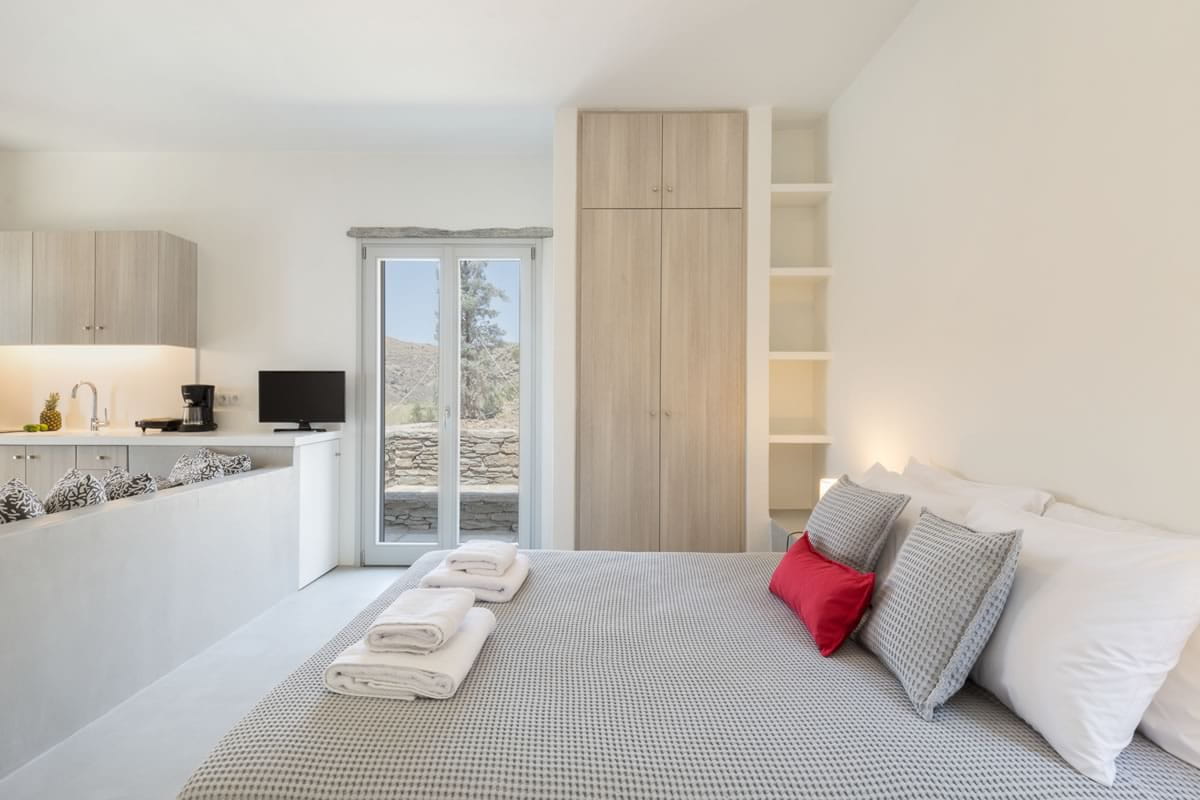 Πολυτελές Studio δύο δωματίων προς ενοικίαση, Παραλία Ξύλα, Κέα, Κυκλάδες